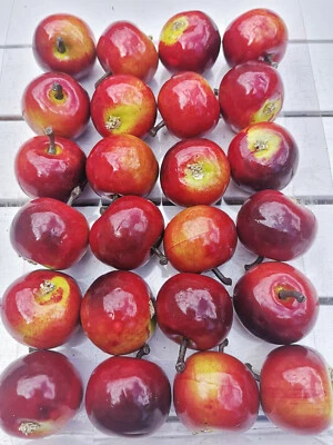 24 x Äpfel Deko Künstliche 3.5cm Attrappe Früchte Kunstobst Dekoobst Dekofrüchte - Bild 1 von 4