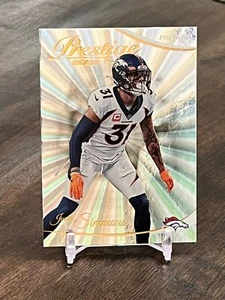 2023 Panini Prestige Justin Simmons #94 SUNBURST parallel Denver Broncos - Picture 1 of 2