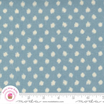 Moda YUKATA 48076 16 Blue Texture Dots Tonal MADDY Quilt Fabric - Image 1 of 4