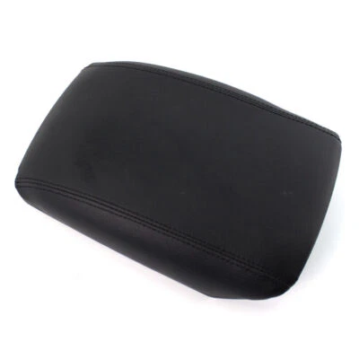 Front Center Armrest Cover PU Leather w/plastic plate Black for Audi Q5 08-16 - Imagem 1 de 4