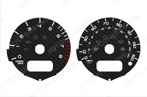 Mini Cooper R53 Twin Facelift V1 Carbon Custom Dial Cards Gauges - Picture 1 of 1