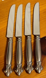 (4) Cuchillos de cena de acero inoxidable FLEUR de LIS de MESA INTERNATIONAL 18/10 9-1/2 pulgadas - Imagen 1 de 12
