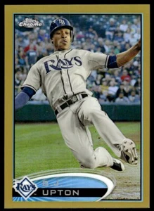 2012 Topps Chrome GOLD /50 B.J. Upton Tampa Bay Rays #137 - Picture 1 of 2
