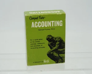 Compact Facts Accounting Study Flash Cards From Vis-Ed - Vintage 1963 - Picture 1 of 7