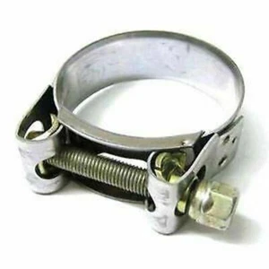 Abrazadera de escape Lambretta para Clubmans, 47 - 51mm, acero inoxidable - Imagen 1 de 1