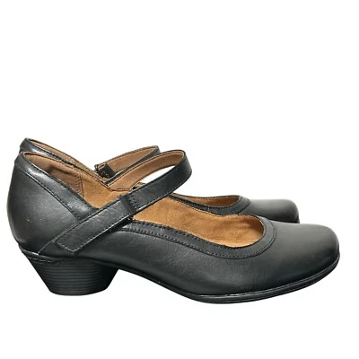 Cobb Hill Laurel Black Leather Mary Jane Pump Heel Shoes Size 9.5 Wide NEW $139 - Image 1 of 4