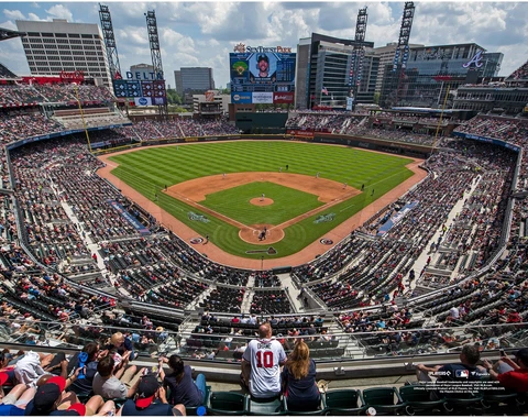 Truist Park Atlanta Braves Unsigned General View Photograph Cover