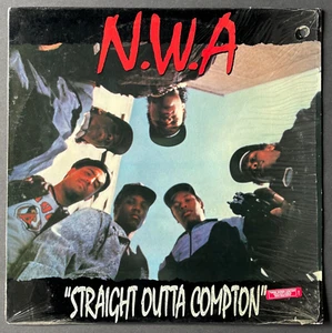 N.W.A. Straight Outta Compton ORIGINAL 1st Press NO PA LOGO SL 57102 LP SHRINK - Foto 1 di 20