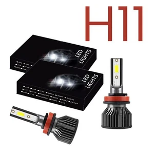 White H11 LED Headlight Low Beam Bulb 6000K 2X For Toyota Tundra 2007-2013 - Foto 1 di 12