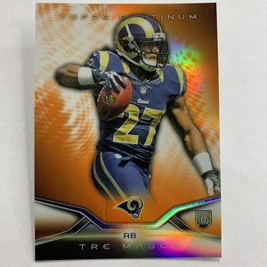 2014 Topps Platinum Football Tre Mason Orange Refractors #121 Rookie Rams - Imagen 1 de 4
