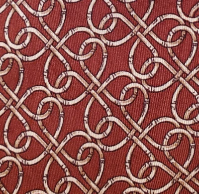 1970s HARRODS ~FIRST EDITION ~MENS TIE ~ VICTORIAN ERA ~ 1880 BAMBOO CHAIR ~ 55" - Image 1 of 3