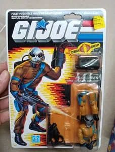 GI Joe 1989 Hasbro Cobra Enemy FRAG-VIPER Action Figure Factory Sealed Blister - Picture 1 of 12