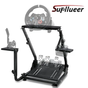 Supllueer Racing Wheel Stand Frame Foldable Fit For Logitech G920 G29 G923 - Picture 1 of 9