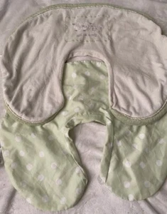 Lot 2 Boppy Baby Feeding Nursing Pillow Covers Deluxe Sheep & Green Dot Unisex - Picture 1 of 5