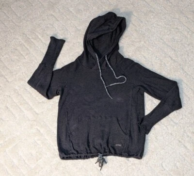 Betsey Johnson Performance Women's  Pullover Black Hooded w Pouch Sweatshirt, XL - Image 1 of 4