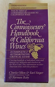 HCDJ The Connoisseurs' Handbook of California Wines 1984 3rd Ed Revised  - Picture 1 of 9