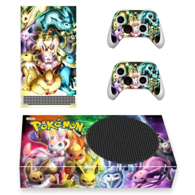 INN Xbox Series S Slim X Console Vinyl Decals Skin Sticker Pokemon Eeveelution Eevee