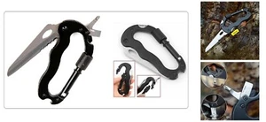 Moschettone multiuso 5 in 1 coltello Multifunctional Camping Knife Hanging Mosch - Imagen 1 de 13