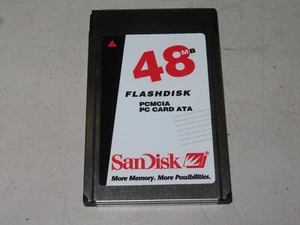 SANDISK SDP3B-48-584 48MB FLASHDISK PCMCIA PC KARTE (CISCO 16-2116-01) - Bild 1 von 2