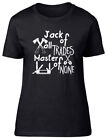 Jack of all Trades, Master of None Ladies Womens Funny Fitted T-Shirt