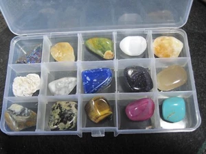 Colección de muestras de piedras preciosas y minerales #2 - Imagen 1 de 2