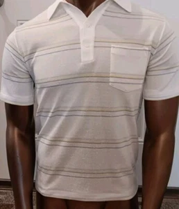 Vintage Arnold Palmer Robert Bruce golf shirt. White. Medium. - Picture 1 of 5