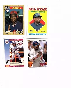 Kirby Puckett All Star #611 #391 score 1992 #600 ud #254 #236 leaf 1989 g5 - Picture 1 of 2