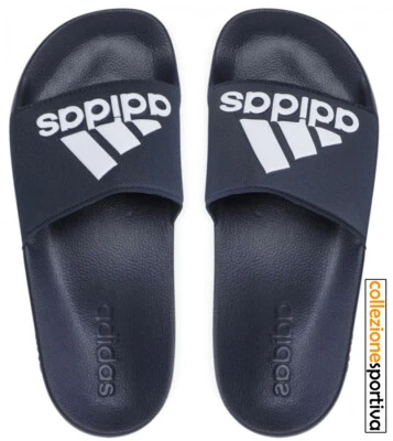CIABATTE ADIDAS ADILETTE SHOWER SLIDES- GZ3774 col. blu/bianco