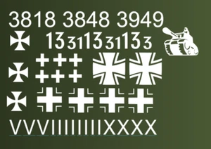 RC Panzer 1/16 Decals Aufkleber T34 KV1 PanzerThank 1:16 UdSSr Tank (56/20) - Bild 1 von 1