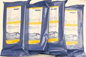 Lot of 4 Sage/Stryker Comfort Bath Heavyweight Cleansing Washcloths - Picture 1 of 3