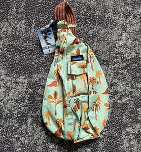 KAVU Rope Sling Bag Crossbody Backpack Vintage Palm NEW - Picture 1 of 7
