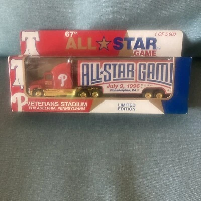 1996 ALL STAR GAME PHILADELPHIA TRAILER MATCHBOX/WHITE ROSE - Image 1 of 4