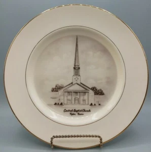 IGLESIA BAUTISTA CENTRAL - Tyler Texas - Placa de exhibición conmemorativa de 10" - Imagen 1 de 5