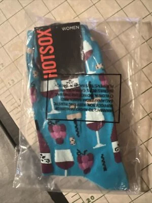 Hot Sox Mujer Bebida Novedad Crew Calcetines Talla 4-10 Turquesa Nuevo Con Etiquetas Foto 1 de 2