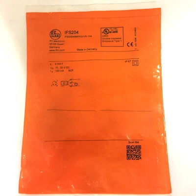 IFM IFS204 Inductive Sensor Threaded Type 10...30 DC PNP New #