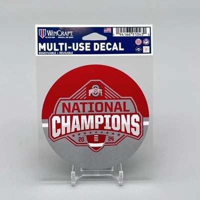 Ohio State Buckeyes 2024 National Champions Football Multi-Use Decal WinCraft - Image 1 of 2