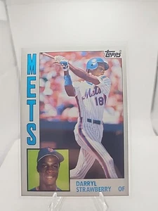 1984 Topps Darryl Strawberry New York Mets Rookie Card #182 - Picture 1 of 3