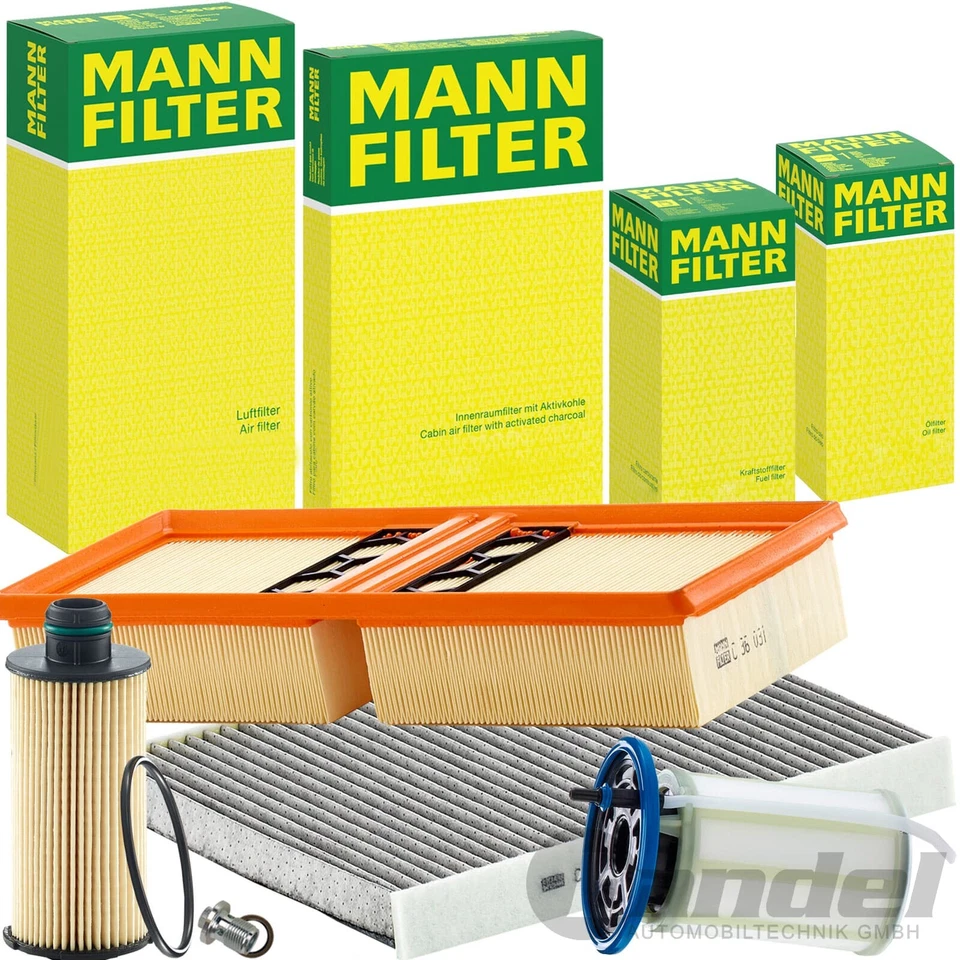 MANN-FILTER MANN FILTER INSPEKTIONSPAKET passend für 2.2 D ALFA ROMEO STELVIO 949/150-209 PS