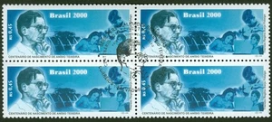100 years of  Anisio Teixeira Birthday-BRAZIL Stamp Block of 4 -SC# 2756-FDOI - Picture 1 of 1