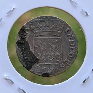 1791 Niederländische Niederlande VOC 1 Duit New York Penny Gelderland GRADE Münze_Z430 - Bild 1 von 6
