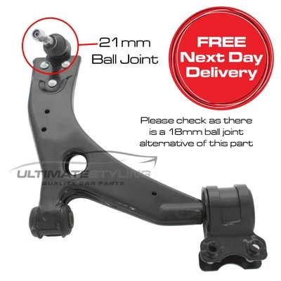 Volvo S40 2004-2013 Front Lower Suspension Wishbone Arm 21mm Cone Drivers Side — 第 1/4 张图片