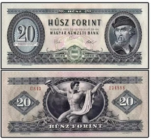 1975 Hungary 20 Forint P 169 f New UNC Banknote - Picture 1 of 2