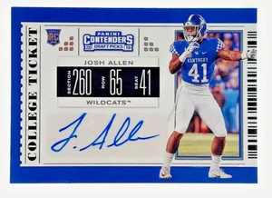 Josh H- Allen Kentucky Wild Cats 2019 Panini Conten Autograph RC – Rare Rookie - Bild 1 von 3