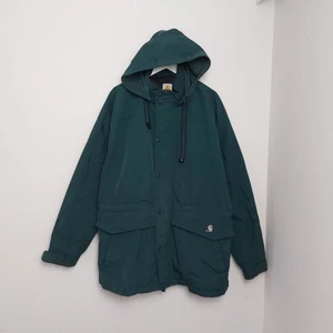 Vintage Carhartt Green Workshield C48 Mesh Lined Outdoor Work Jacket Size 2XL? - Picture 1 of 14