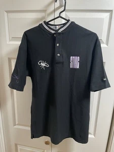 Vintage WCW Sting Polo Short Sleeve Shirt New World Order WWE Rare Size Medium - Bild 1 von 7