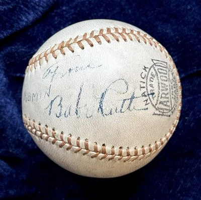 Babe Ruth Single Signed Baseball. Circa 1947. Excellent Provenance. PSA - Image 1 of 4