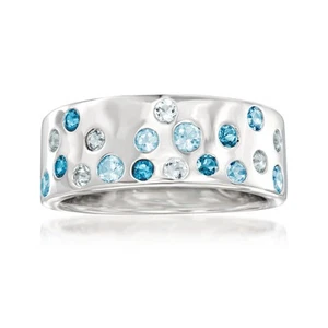 Ross-Simons 0.70 ct. t.w. Tonal Blue Topaz Ring in Sterling Silver - Picture 1 of 6