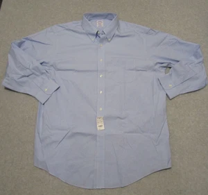 Brooks Brothers Oberhemd Herren 17,5 34 blau klassisch 1818 kariert Oxford OCBD - Bild 1 von 8