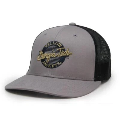 Georgia Tech GT Trucker Hat Grey and Black Mesh Trucker Cap - Image 1 of 2
