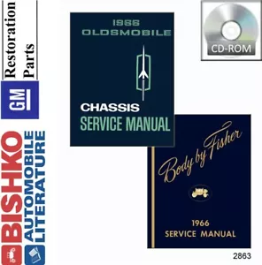 1966 Oldsmobile Shop Service Repair Manual CD Engine Drivetrain Electrical OEM - Picture 1 of 1